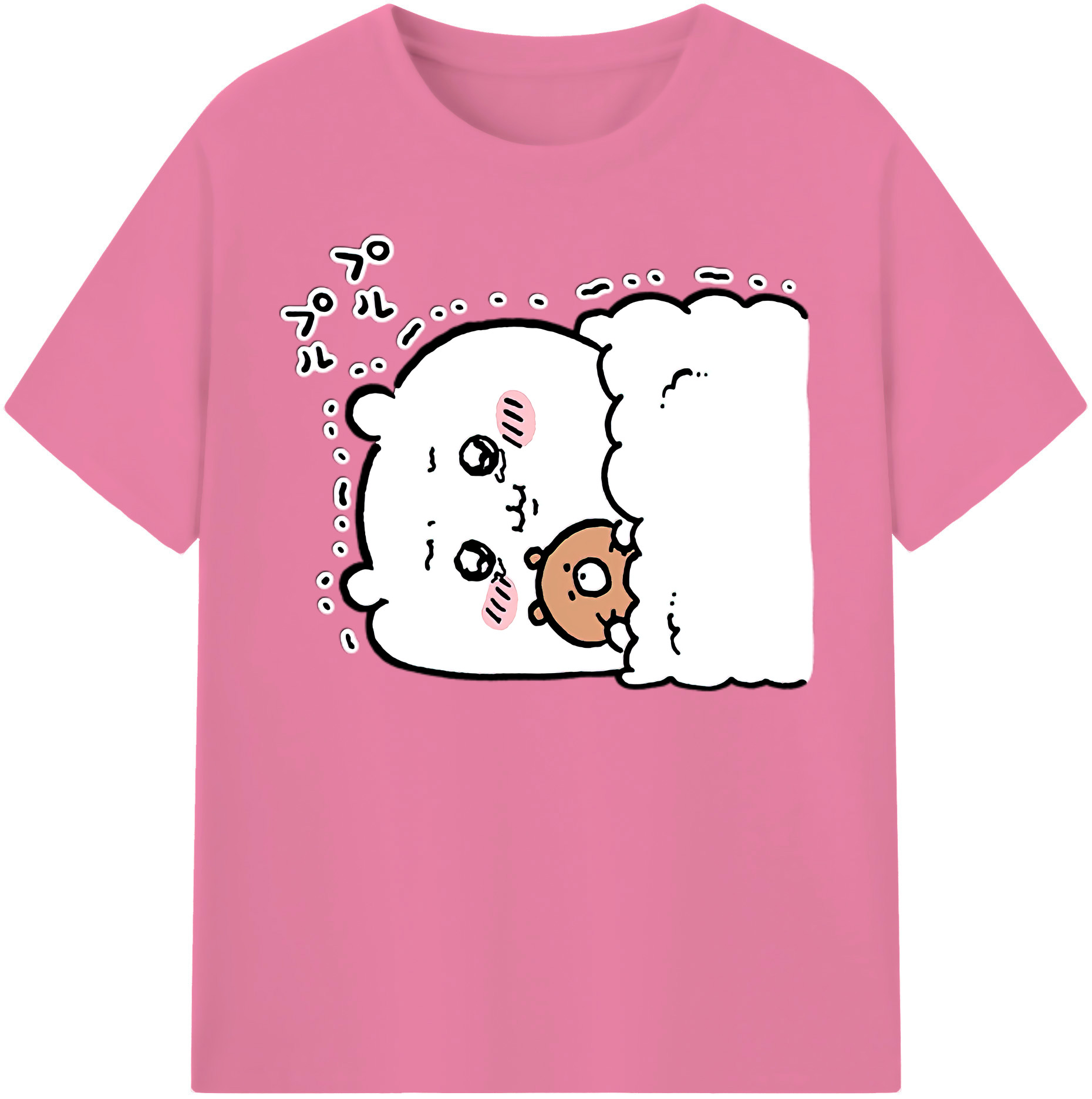 （画像用） ちいかわ ちいかわ Chii-kawa chiikawa 綿100％半袖Tシャツ（フロントプリント）